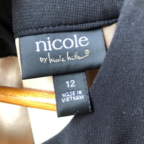 Nicole Miller Animal Print Keyhole Neck Dress Size 12 - Picture 4 of 6